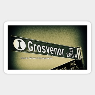 Grosvenor Street, Inglewood, CA by Mistah Wilson Sticker